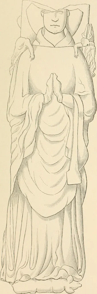 An illustration from The ancient sepulchral effigies and monumental and memorial sculpture of Devon, 1877, leaf 434