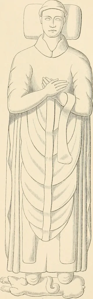 An illustration from The ancient sepulchral effigies and monumental and memorial sculpture of Devon, 1877, leaf 434