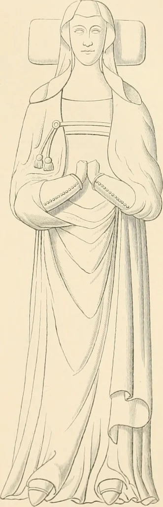 An illustration from The ancient sepulchral effigies and monumental and memorial sculpture of Devon, 1877, leaf 438