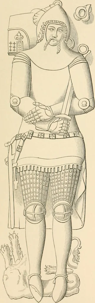 An illustration from The ancient sepulchral effigies and monumental and memorial sculpture of Devon, 1877, leaf 440