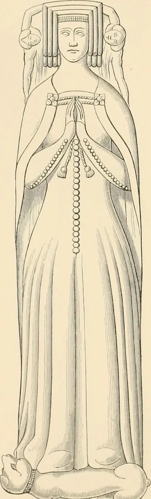 An illustration from The ancient sepulchral effigies and monumental and memorial sculpture of Devon, 1877, leaf 442