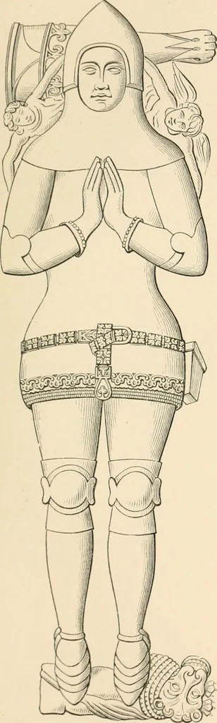 An illustration from The ancient sepulchral effigies and monumental and memorial sculpture of Devon, 1877, leaf 444