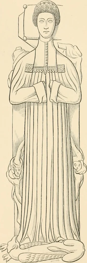 An illustration from The ancient sepulchral effigies and monumental and memorial sculpture of Devon, 1877, leaf 446