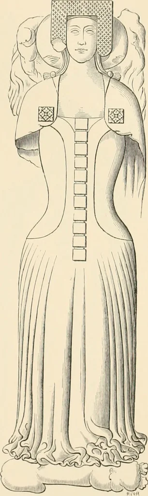 An illustration from The ancient sepulchral effigies and monumental and memorial sculpture of Devon, 1877, leaf 448