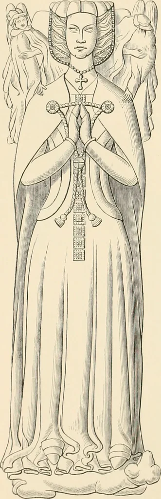 An illustration from The ancient sepulchral effigies and monumental and memorial sculpture of Devon, 1877, leaf 450