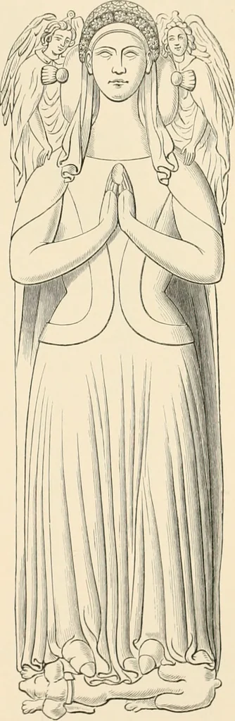 An illustration from The ancient sepulchral effigies and monumental and memorial sculpture of Devon, 1877, leaf 452