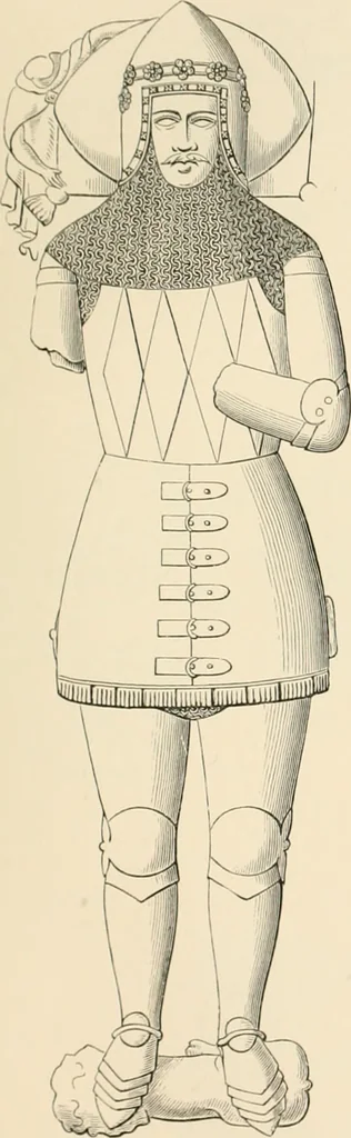 An illustration from The ancient sepulchral effigies and monumental and memorial sculpture of Devon, 1877, leaf 454