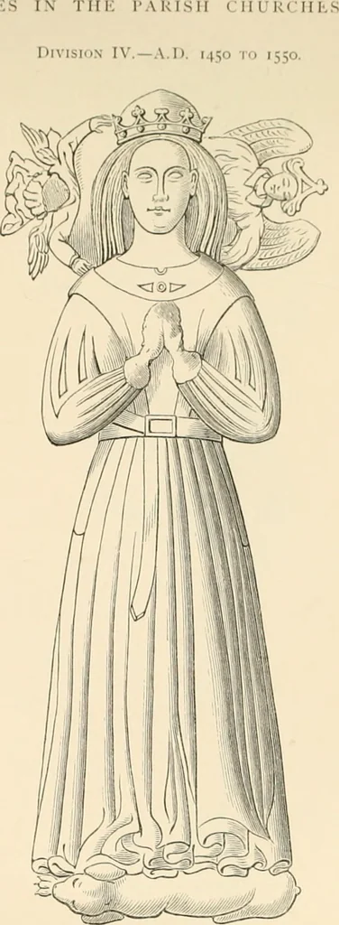 An illustration from The ancient sepulchral effigies and monumental and memorial sculpture of Devon, 1877, leaf 456