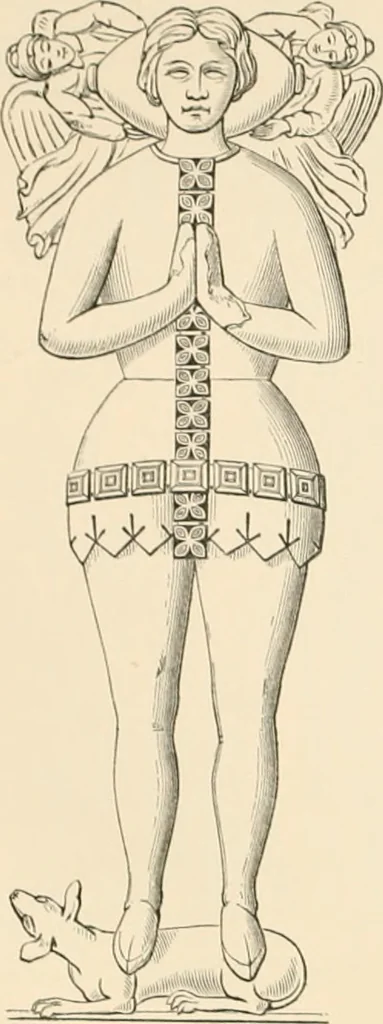 An illustration from The ancient sepulchral effigies and monumental and memorial sculpture of Devon, 1877, leaf 456