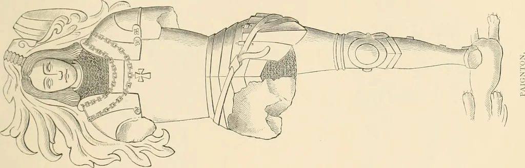 An illustration from The ancient sepulchral effigies and monumental and memorial sculpture of Devon, 1877, leaf 458