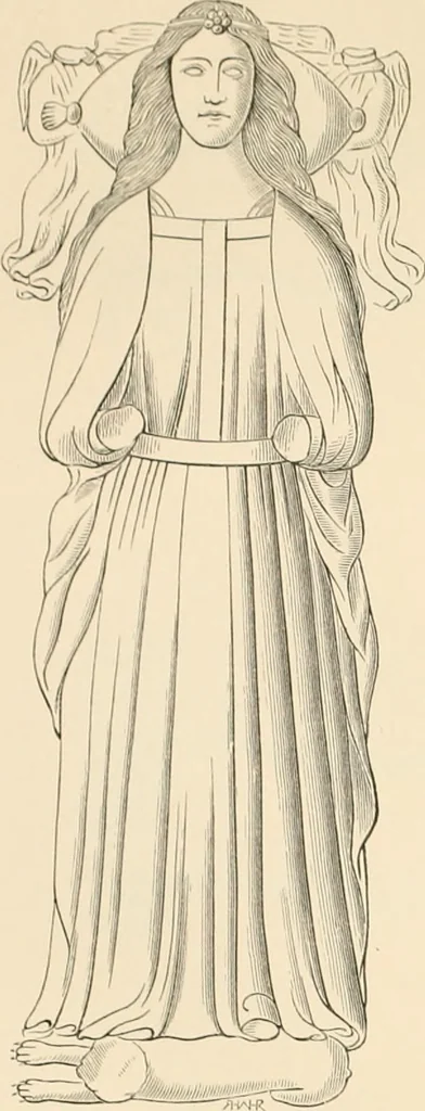 An illustration from The ancient sepulchral effigies and monumental and memorial sculpture of Devon, 1877, leaf 458