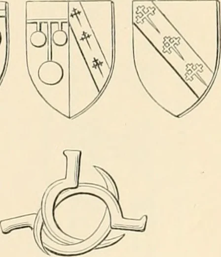 An illustration from The ancient sepulchral effigies and monumental and memorial sculpture of Devon, 1877, leaf 468
