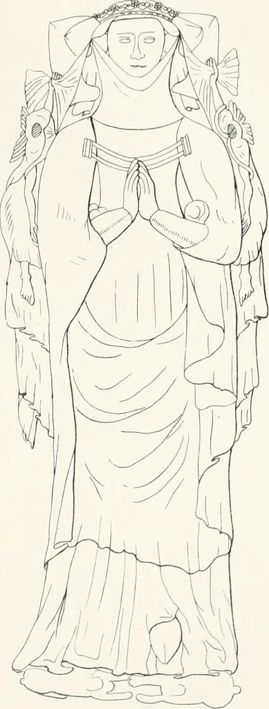 An illustration from The ancient sepulchral effigies and monumental and memorial sculpture of Devon, 1877, leaf 474