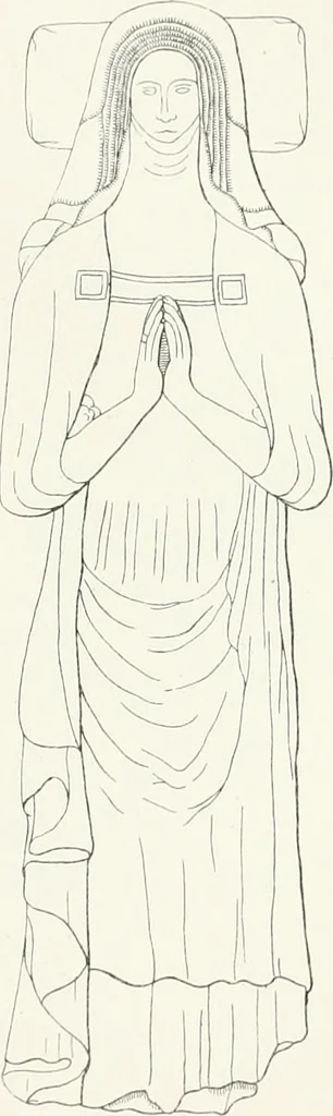 An illustration from The ancient sepulchral effigies and monumental and memorial sculpture of Devon, 1877, leaf 476