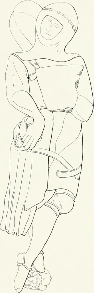 An illustration from The ancient sepulchral effigies and monumental and memorial sculpture of Devon, 1877, leaf 478