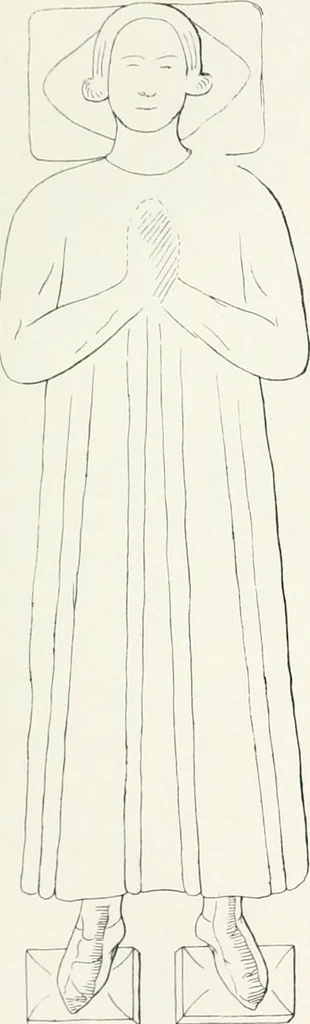 An illustration from The ancient sepulchral effigies and monumental and memorial sculpture of Devon, 1877, leaf 480