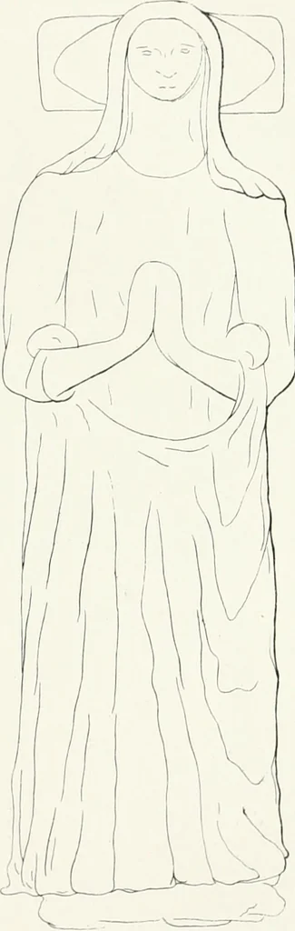 An illustration from The ancient sepulchral effigies and monumental and memorial sculpture of Devon, 1877, leaf 480