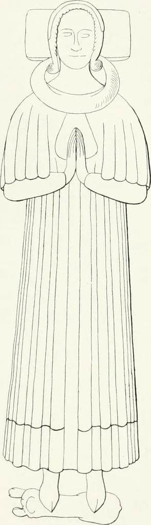 An illustration from The ancient sepulchral effigies and monumental and memorial sculpture of Devon, 1877, leaf 482