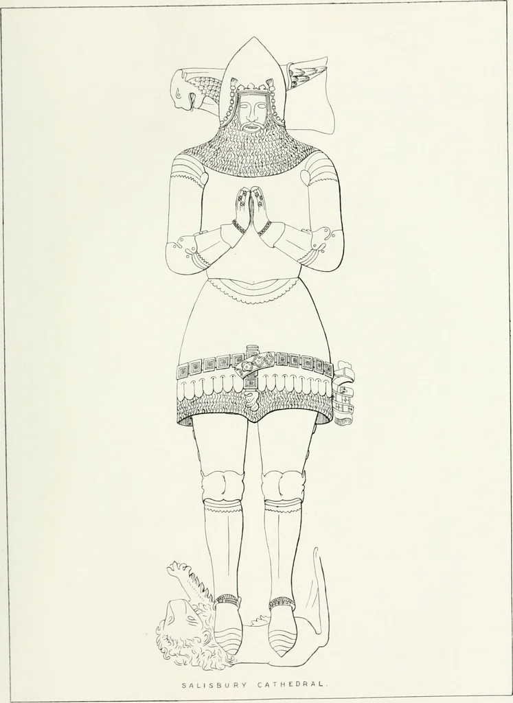 An illustration from The ancient sepulchral effigies and monumental and memorial sculpture of Devon, 1877, leaf 484