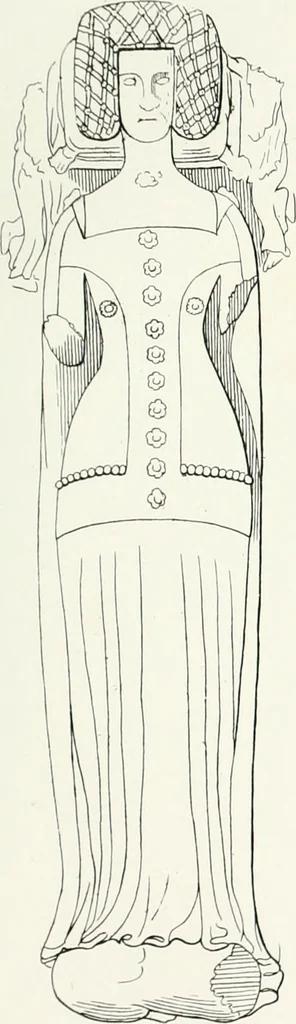 An illustration from The ancient sepulchral effigies and monumental and memorial sculpture of Devon, 1877, leaf 494