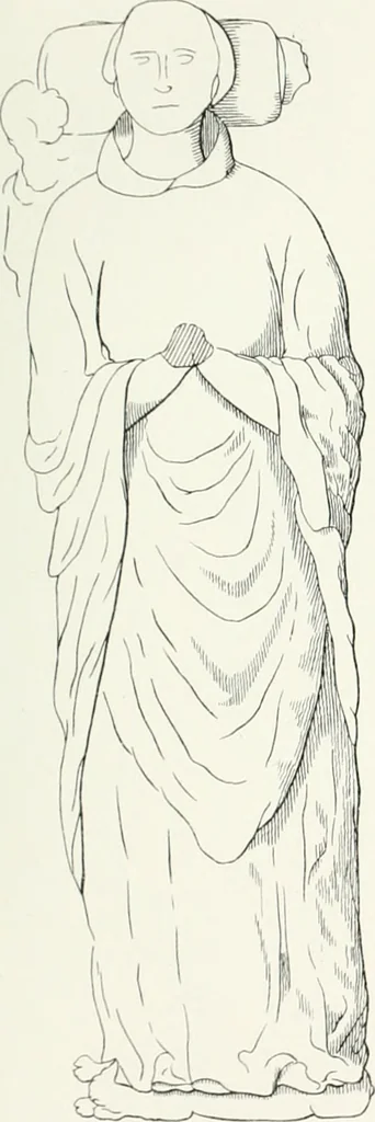 An illustration from The ancient sepulchral effigies and monumental and memorial sculpture of Devon, 1877, leaf 502