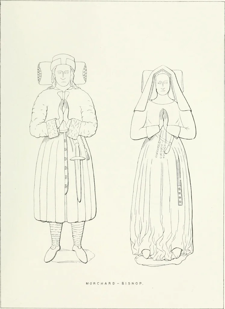 An illustration from The ancient sepulchral effigies and monumental and memorial sculpture of Devon, 1877, leaf 504