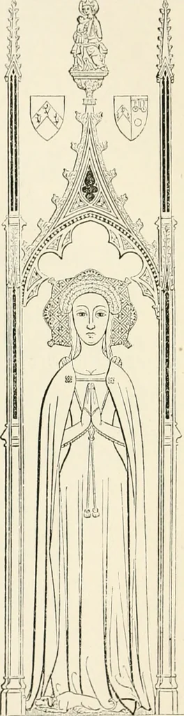 An illustration from The ancient sepulchral effigies and monumental and memorial sculpture of Devon, 1877, leaf 526
