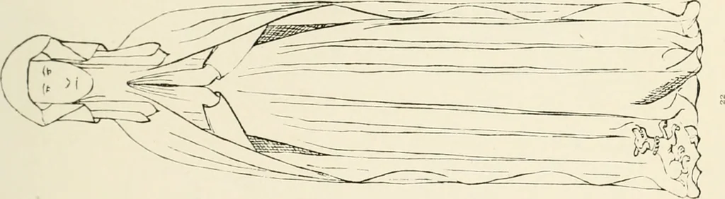 An illustration from The ancient sepulchral effigies and monumental and memorial sculpture of Devon, 1877, leaf 530