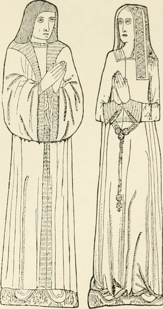 An illustration from The ancient sepulchral effigies and monumental and memorial sculpture of Devon, 1877, leaf 532