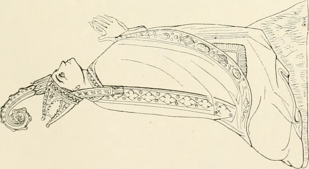 An illustration from The ancient sepulchral effigies and monumental and memorial sculpture of Devon, 1877, leaf 534