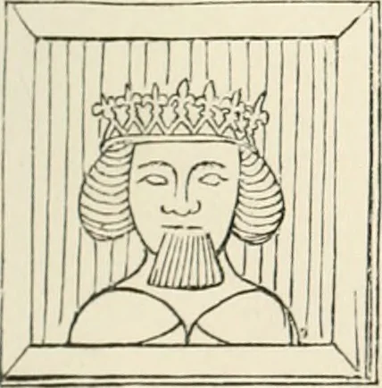An illustration from The ancient sepulchral effigies and monumental and memorial sculpture of Devon, 1877, leaf 536