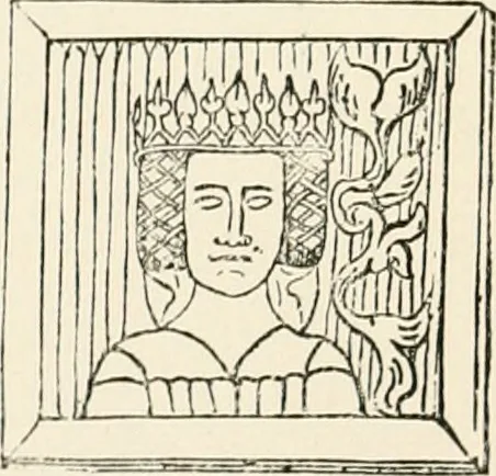 An illustration from The ancient sepulchral effigies and monumental and memorial sculpture of Devon, 1877, leaf 536