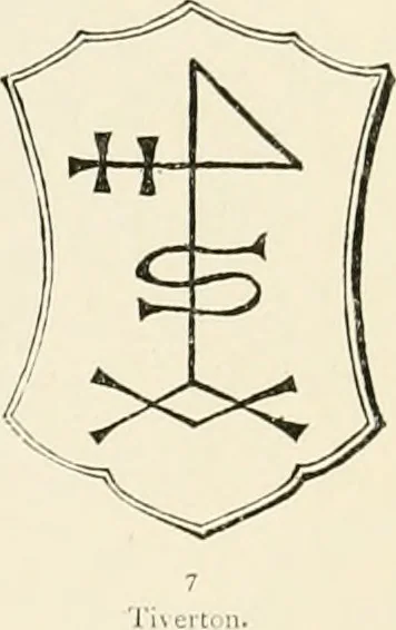 An illustration from The ancient sepulchral effigies and monumental and memorial sculpture of Devon, 1877, leaf 540