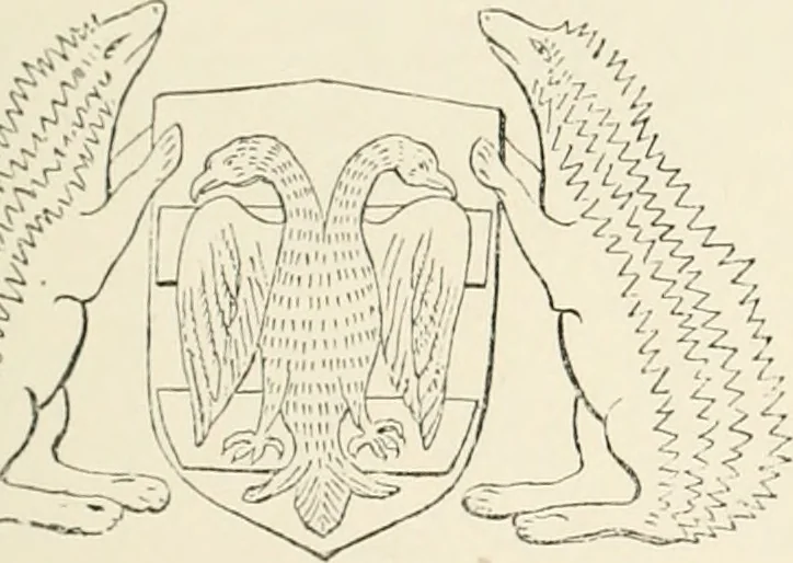 An illustration from The ancient sepulchral effigies and monumental and memorial sculpture of Devon, 1877, leaf 546