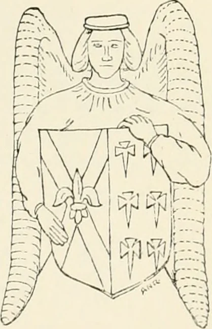 An illustration from The ancient sepulchral effigies and monumental and memorial sculpture of Devon, 1877, leaf 546