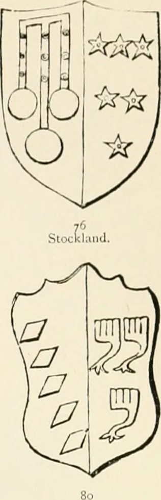 An illustration from The ancient sepulchral effigies and monumental and memorial sculpture of Devon, 1877, leaf 550
