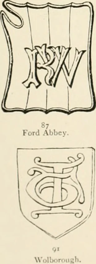An illustration from The ancient sepulchral effigies and monumental and memorial sculpture of Devon, 1877, leaf 550