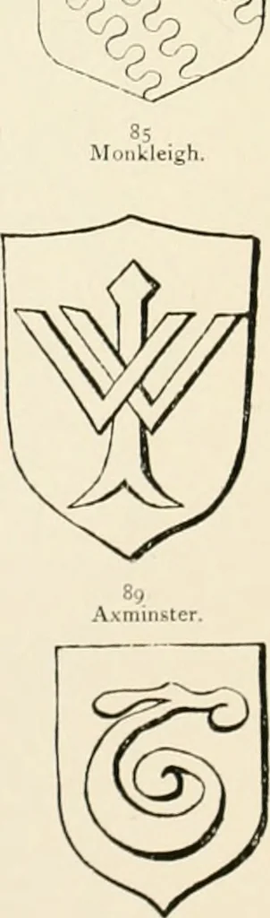 An illustration from The ancient sepulchral effigies and monumental and memorial sculpture of Devon, 1877, leaf 550