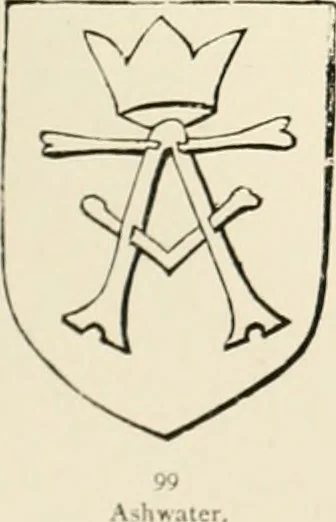 An illustration from The ancient sepulchral effigies and monumental and memorial sculpture of Devon, 1877, leaf 552
