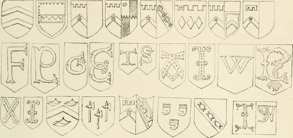 An illustration from The ancient sepulchral effigies and monumental and memorial sculpture of Devon, 1877, leaf 556
