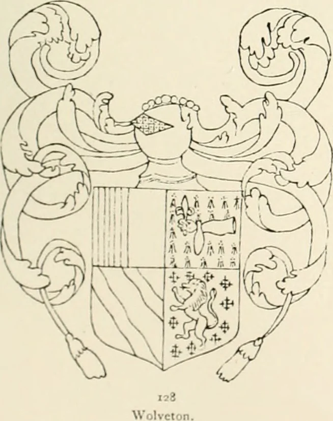 An illustration from The ancient sepulchral effigies and monumental and memorial sculpture of Devon, 1877, leaf 558