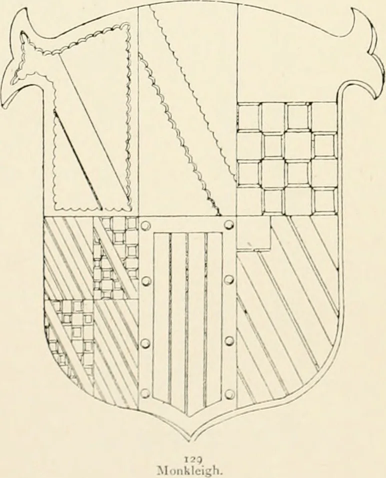 An illustration from The ancient sepulchral effigies and monumental and memorial sculpture of Devon, 1877, leaf 558