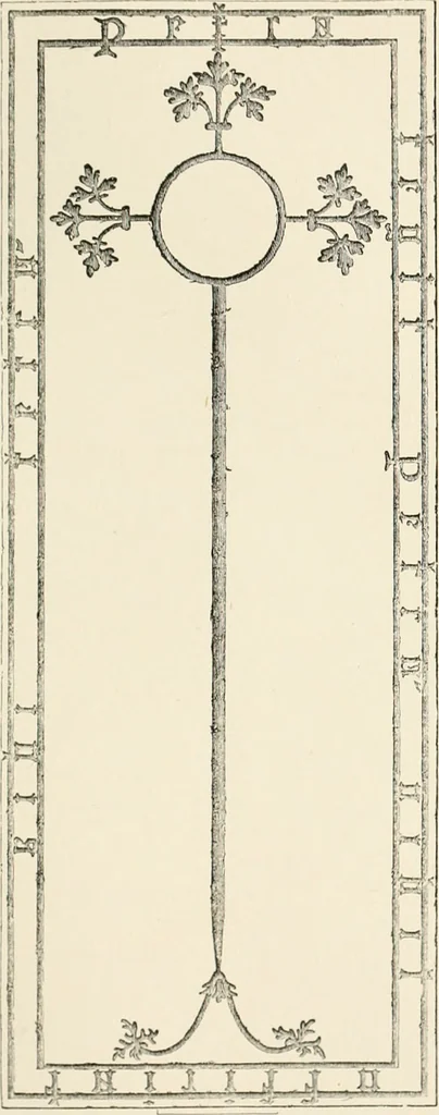 An illustration from The ancient sepulchral effigies and monumental and memorial sculpture of Devon, 1877, leaf 562