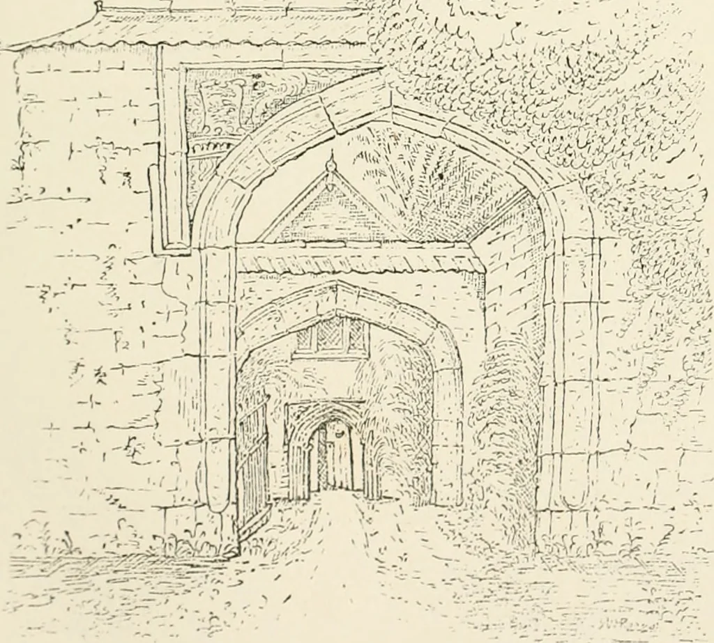 An illustration from The ancient sepulchral effigies and monumental and memorial sculpture of Devon, 1877, leaf 566