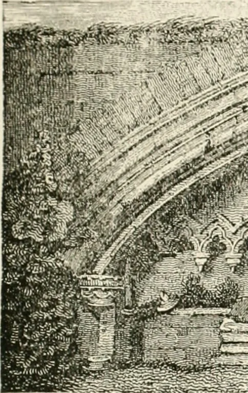 An illustration from The ancient sepulchral effigies and monumental and memorial sculpture of Devon, 1877, leaf 568