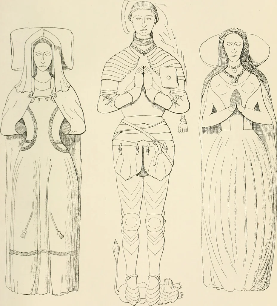 An illustration from The ancient sepulchral effigies and monumental and memorial sculpture of Devon, 1877, leaf 592