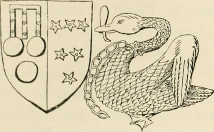 An illustration from The ancient sepulchral effigies and monumental and memorial sculpture of Devon, 1877, leaf 92