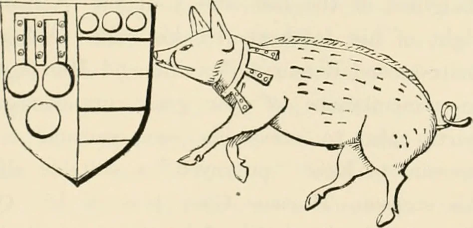An illustration from The ancient sepulchral effigies and monumental and memorial sculpture of Devon, 1877, leaf 92