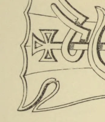 An illustration from The ancient sepulchral effigies and monumental and memorial sculpture of Devon, 1877, leaf 532