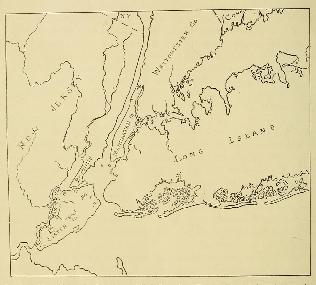 An illustration from Ancient shell heaps near New York City, 1909, leaf 14